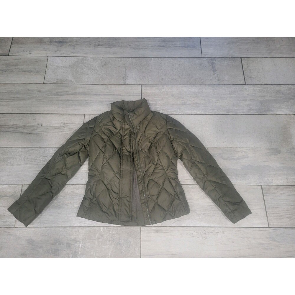 Eddie Bauer Dark Green Puffer Jacket Size Small #cj